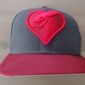 Clink Room Heartbreakers Fitted Cap, Red and Grey